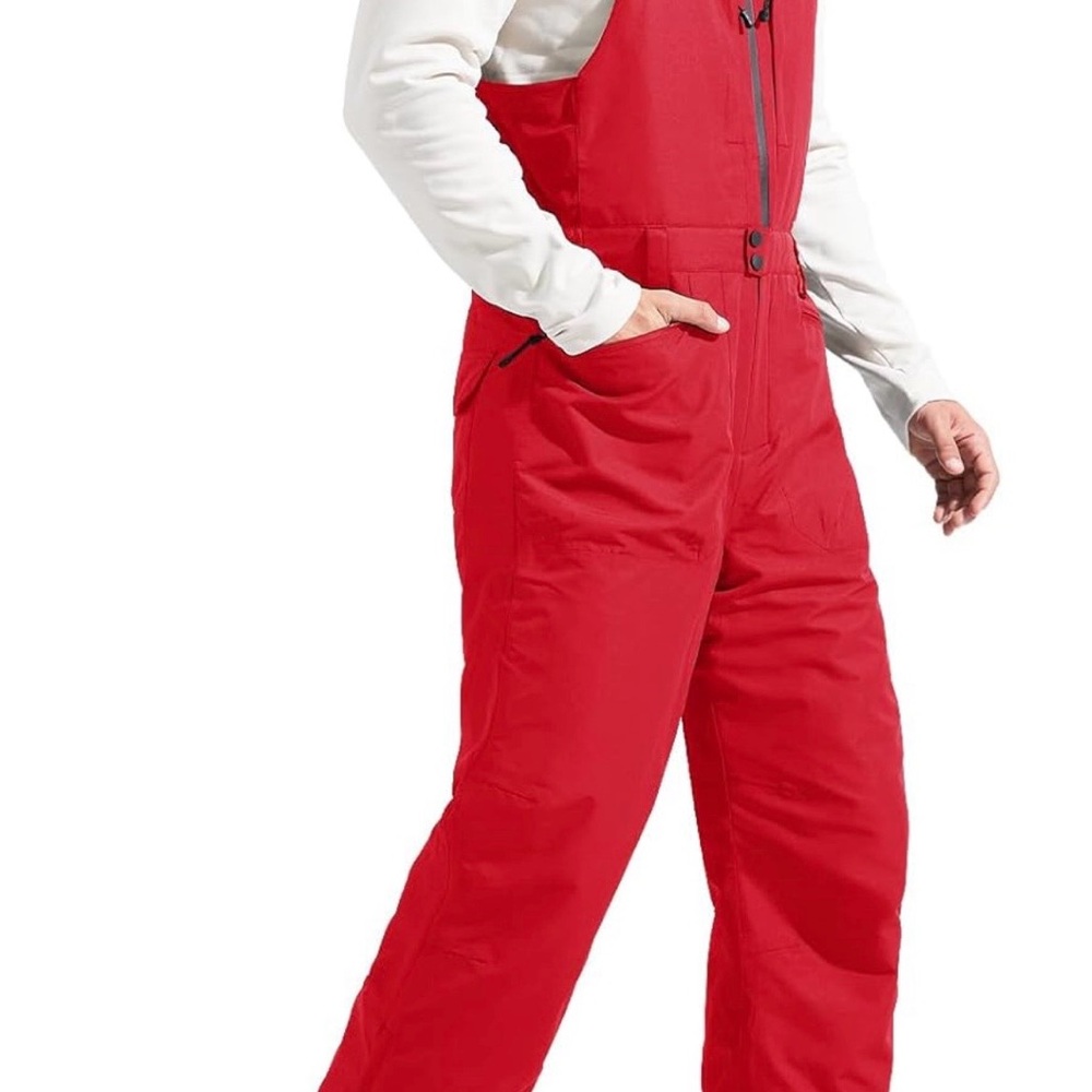 FREE SOLDIER Men's Insulated Waterproof Snow Bibs Ski Snowboard Overalls